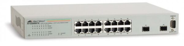 SWITCH ALLIED TELESIS, GS950/16, 10/100 x 16, SFP x 2, managed, rackabil Layer 2 , carcasa metalica, „AT-GS950/16-50” (timbru verde 2 lei)