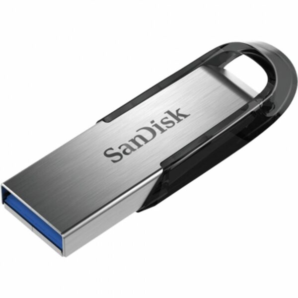 MEMORIE USB 3.0 SANDISK 16 GB, clasica, carcasa metalic, negru / argintiu, „SDCZ73-016G-G46” (timbru verde 0.03 lei)