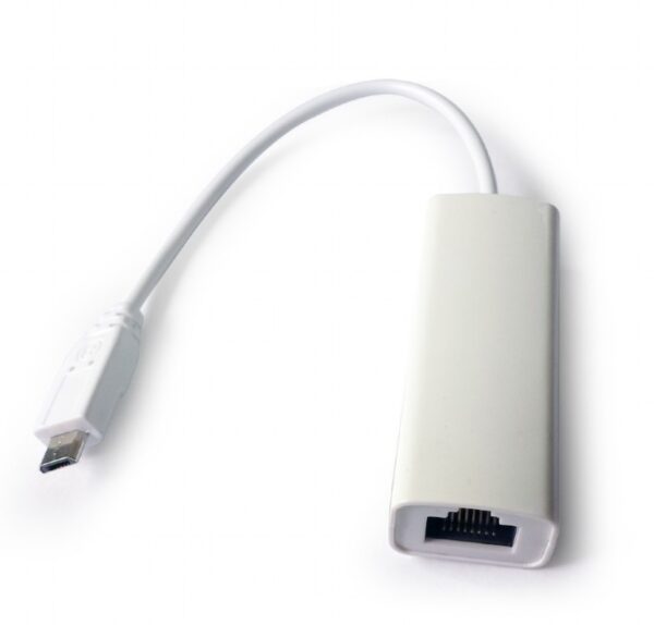 ADAPTOR RETEA GEMBIRD , extern, micro USB, port RJ-45, 100 Mbps, „NIC-mU2-01” (timbru verde 0.18 lei)