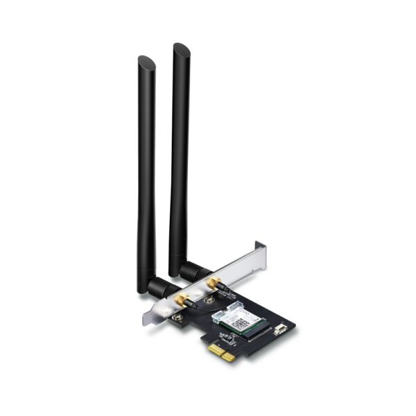 ADAPTOR RETEA TP-LINK AC1200, intern wireless 2.4 GHz | 5 GHz, PCI-E, port, 1200 Mbps, antena externa x 2, „Archer T5E”