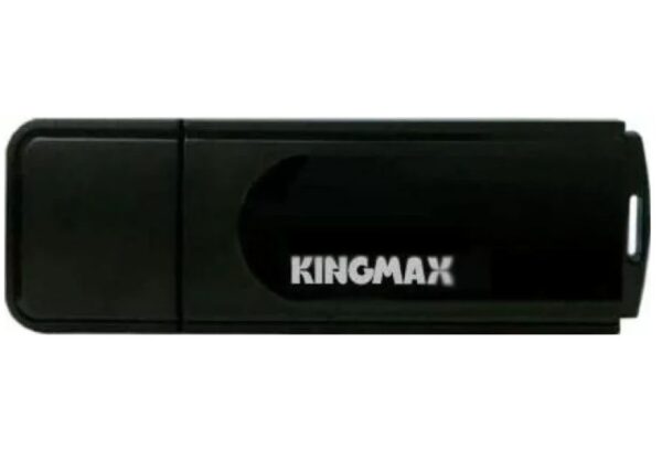 MEMORIE USB 2.0 KINGMAX 16 GB, cu capac, plastic, negru, „KM16GPA07B” (timbru verde 0.03 lei)