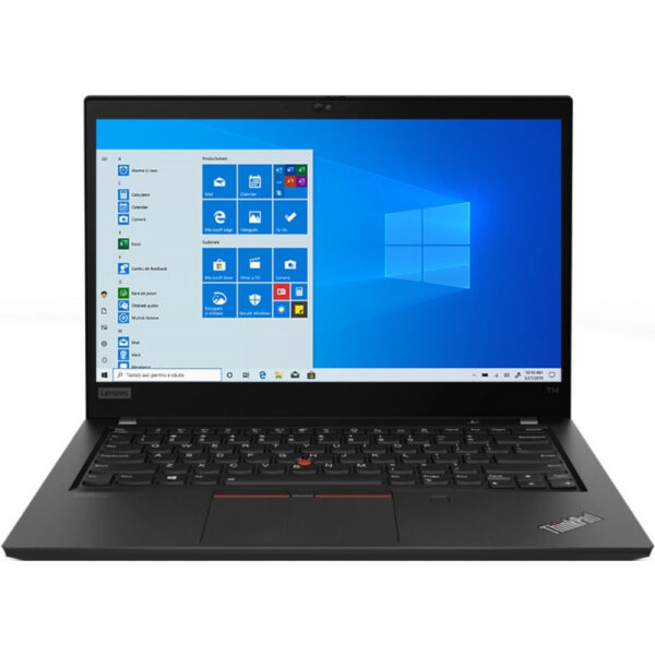 NOTEBOOK Lenovo, „ThinkPad T14” 14.0 inch, i5-1135G7, 16 GB DDR4, SSD 512 GB, Intel Iris Xe Graphics, Windows 10 Pro, „20W000TKRI” (timbru verde 4 lei)
