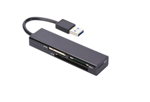 CARD Reader Digitus Multi Card Reader 4-port USB 2.0 SuperSpeed, Czytnik kart 4-portowy USB 3., „85241”