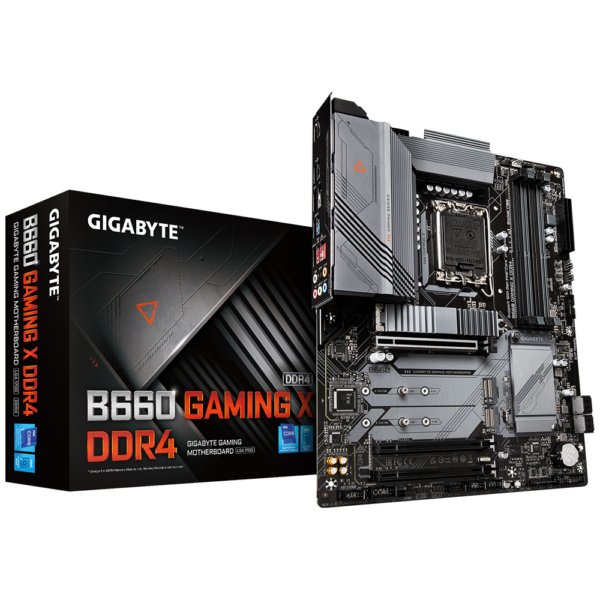 PLACA de BAZA Gigabyte „B660 GAMING X DDR4”, skt LGA 1700, ATX, Intel B660, 4 x DDR4, max. 128 GB, 4 x SATA, 3 x M.2, 7.1, „B660 GAMING X DDR4”