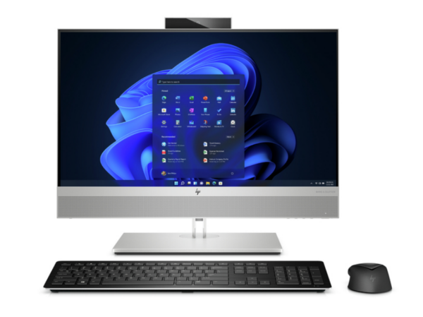 DESKTOP HP, „EliteDesk 800 G8” All-in-one, 23.8 inch, CPU i5-11500, Intel UHD Graphics 630, memorie 16 GB, SSD 512 GB, tastatura si mouse, Windows 11 Pro, „5L1C0EA#ABB” (timbru verde 10 lei)