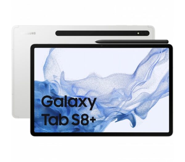 Samsung Galaxy Tab S8+ Silver WiFi/12.4/OC/8GB/128GB/12MP/13MP+6MP/10090mAh „SM-X800NZSAEUE” (timbru verde 0.8 lei)
