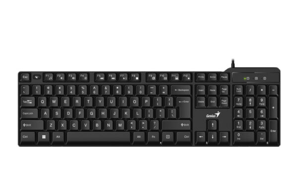 TASTATURA GENIUS USB, 105 taste, negru, „KB-100X” „31310049400” (timbru verde 0.8 lei)