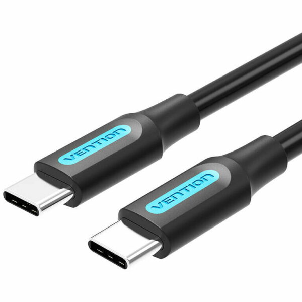 Cablu USB Vention, USB Type-C (T) la USB Type-C (T), 3m rata transfer 480 Mbps, invelis PVC, negru, „COSBI” (timbru verde 0.18 lei) – 6922794749474