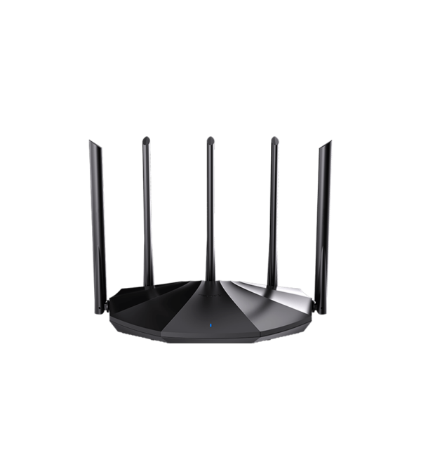 ROUTER Tenda wireless AX1500Mbps,1 x WAN Gigabit, 3 porturi LAN Gigabit, 2.4 GHz/5 GHz dual band, 5 antene externe, WI-FI 6 „RX2 PRO” (timbru verde 0.8 lei)