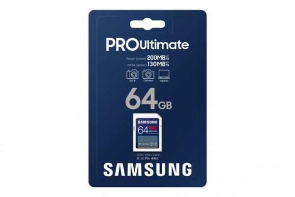 Card memorie PRO Ultimate 64GB, Class 10, UHS-I U3, V30 „MB-SY64S/WW” (timbru verde 0.03 lei)