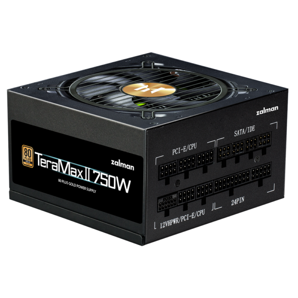 SURSA Zalman „TMX2”, 750W, certificare 80 Plus Gold, full modular, fan 120mm, negru, „ZM750-TMX2” (timbru verde 2 lei)