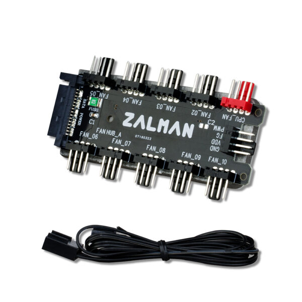 Fan HUB Zalman, 10 port x 4-pin PWM, SATA 12V, „ZM-PWM10 FH”