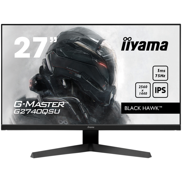IIYAMA Monitor LED G2745QSU-B1 27″ IPS 2560 x 1440 @100Hz 16:9 250 cd/mxxxx 1300:1 1ms HDMI DP USB Hub Tilt „G2745QSU-B1” (timbru verde 7 lei)