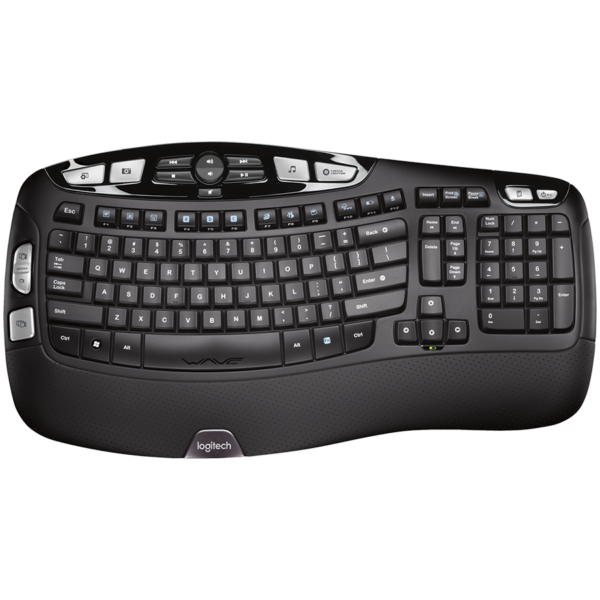 LOGITECH Wave Bluetooth ergonomic keyboard – GRAPHITE – US INTL „920-012304” (timbru verde 0.8 lei)