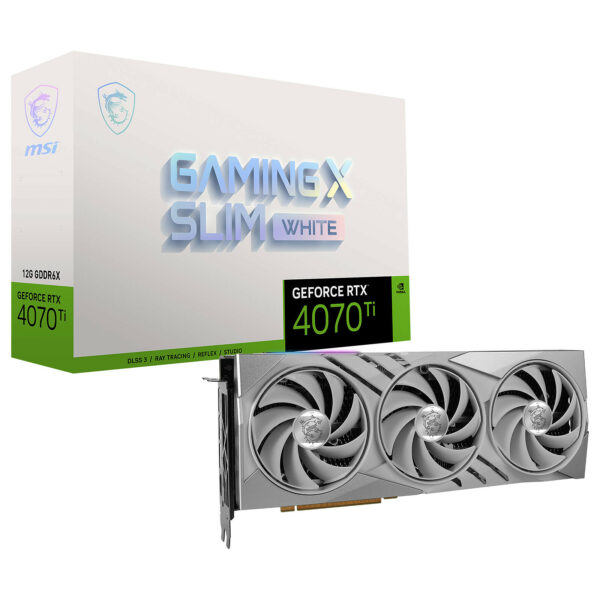 MSI GeForce RTX 4070 Ti SUPER 16GB GAMING X SLIM WHITE GDDR6X 256-bit 3xDP 1xHDMI HDCP CUDA CORES „RTX 4070 TI SUPER 16G GAMING X SLIM WHT”