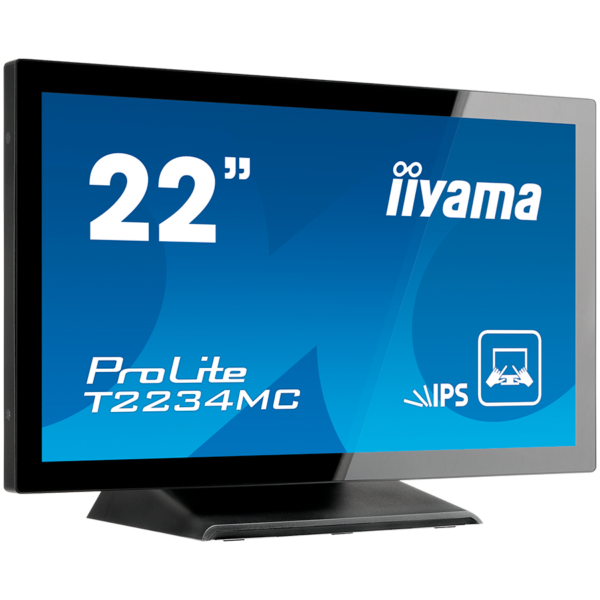 Iiyama ProLite T2254MSC-B1AG – LED monitor22″ (21.5″ viewable) touchscreen 1920×1080, 60 Hz IPS 250 cd/mp 1000:1 4 ms HDMI DisplayPort speakers T2254MSC-B1AG „T2254MSC-B1AG” (timbru verde 7 lei)