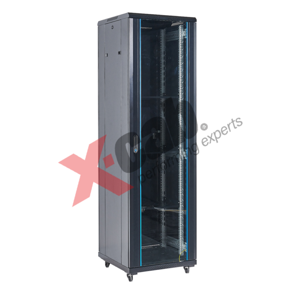 Cabinet metalic de podea 19″, tip rack stand alone, 42U 600×1000 mm, Xcab S „Xcab-42U60100S”