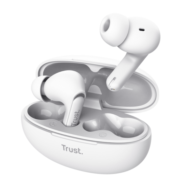 Casti Trust Yavi earbuds BT, negru „TR-25172” (timbru verde 0.8 lei)